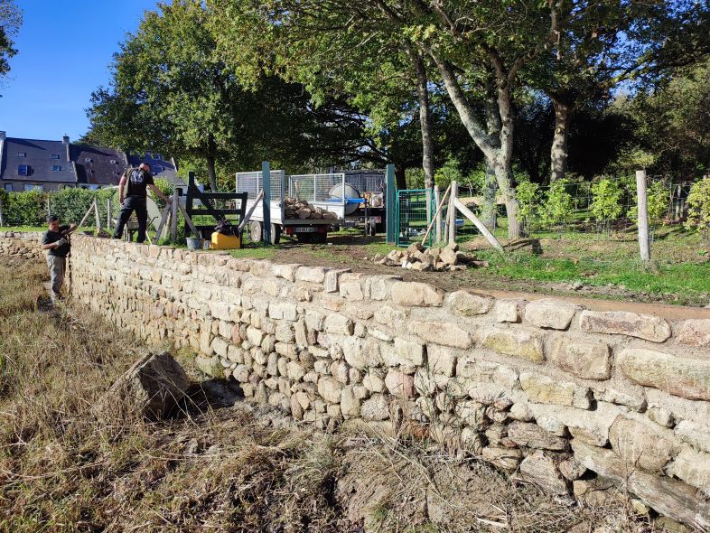 mur de digue spécifique immersions